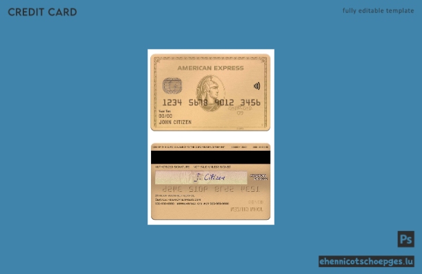 USA MOVO Bank American Express Goldkarte – Beispielvorschau